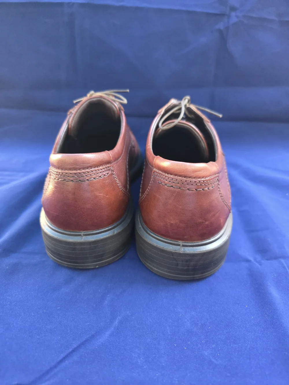 Ecco Men's Brown Leather Lace-Up Oxfords